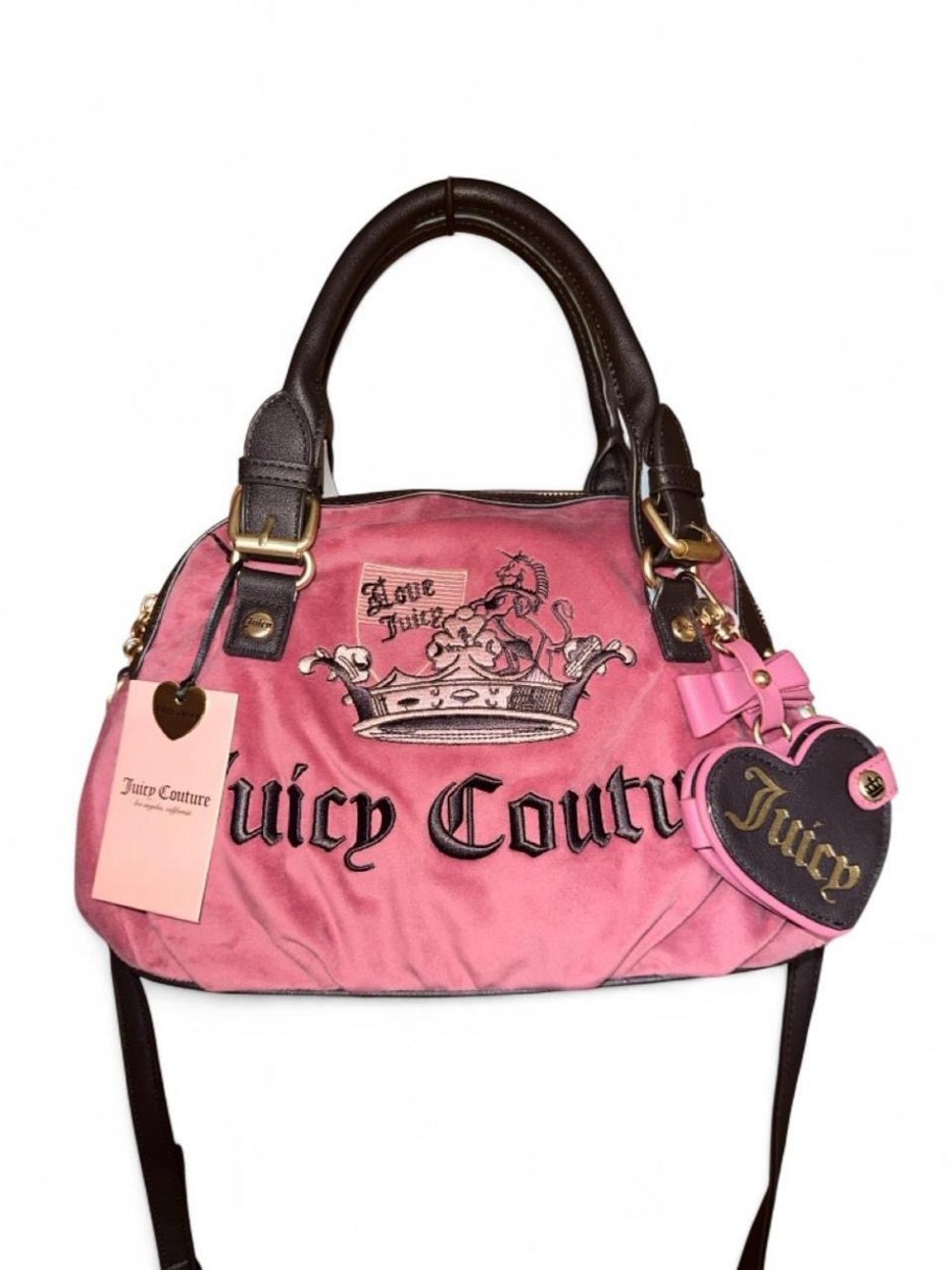 Juicy Couture “Juicy Crown Satchel”, chateau rose